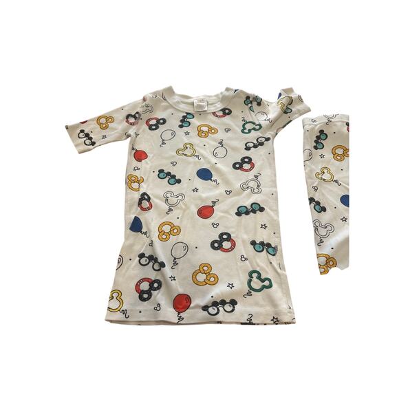 Hanna Andersson Disney Mickey Mouse Short John Pajamas Size 130cm 8Y Unisex - Picture 2 of 8